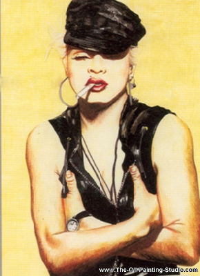 Pop and Rock Portraits - Pop - Madonna 8 painting for sale Mado8