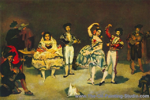 Edouard Manet The Ballet Espagnol oil painting reproduction