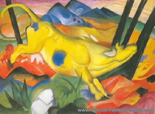 Franz Marc The Yellow Cow oil painting reproduction