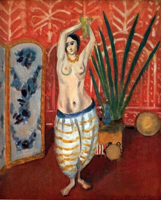 Henri Matisse Odalisque with a Green Plant and Screen oil painting reproduction