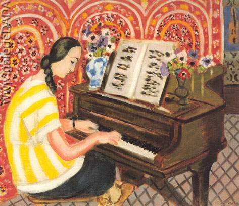 Henri Matisse Young Girl at the Piano oil painting reproduction