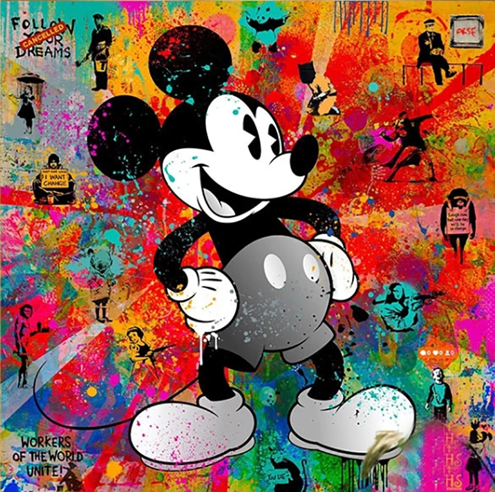 Comic Book Heroes Art - Mickey Mouse - Mickey Mouse Follow painting for sale Mick11