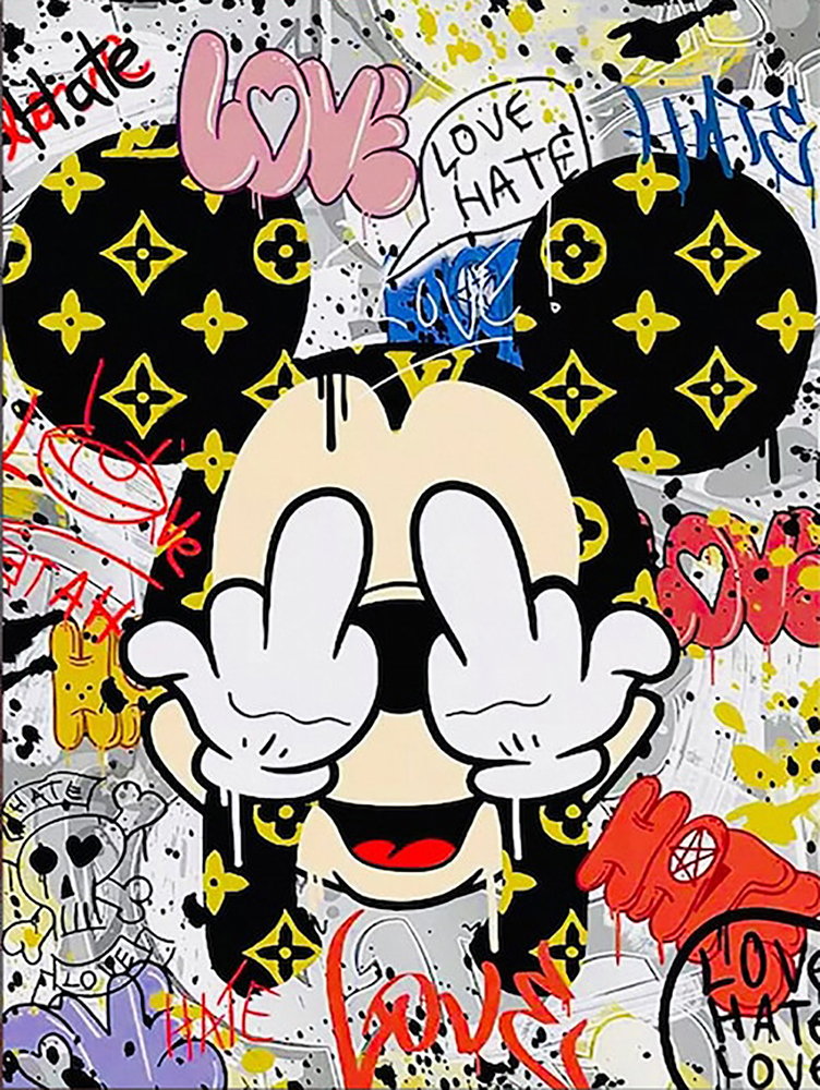 Comic Book Heroes Art - Mickey Mouse - Mickey Mouse Eyes painting for sale Mick17
