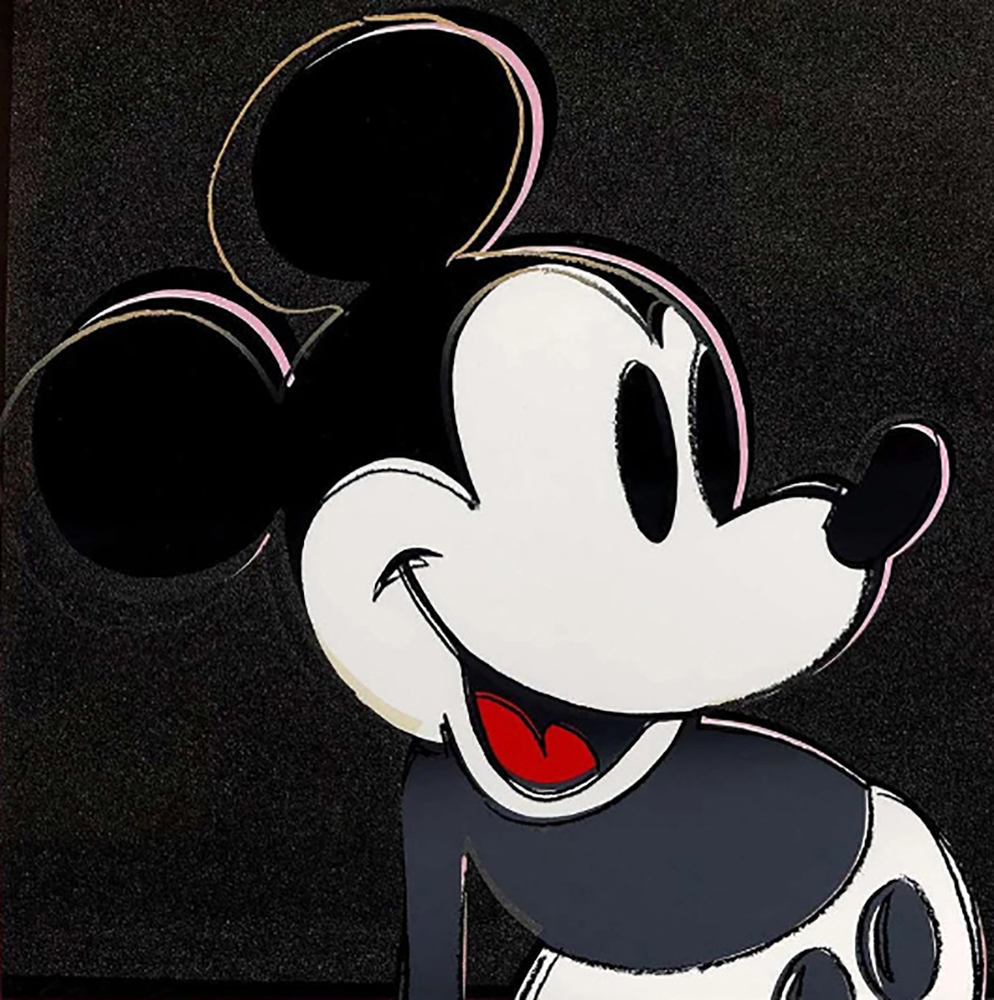 Comic Book Heroes Art - Mickey Mouse - Mickey Mouse Warhol painting for sale Mick22