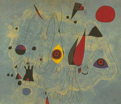 Joan Miro The Bull Fight oil painting reproduction