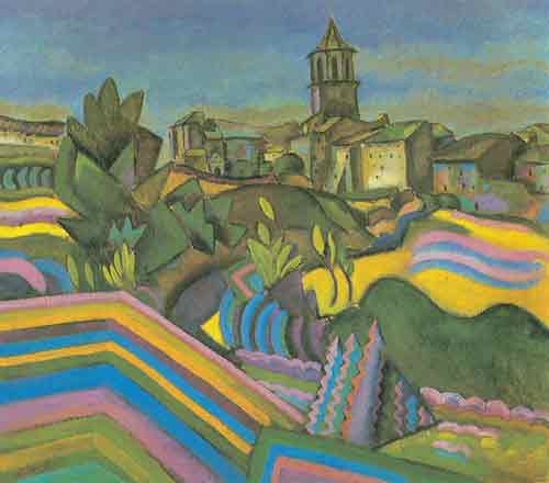 Joan Miro Prades the Village oil painting reproduction