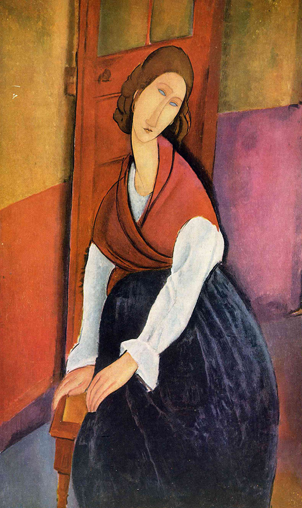 Amedeo Modigliani Jeanne Hebuterne - 1917 oil painting reproduction