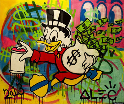 Alec Monopoly Donald Duck oil painting reproduction