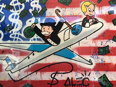 Alec Monopoly Plane oil painting reproduction