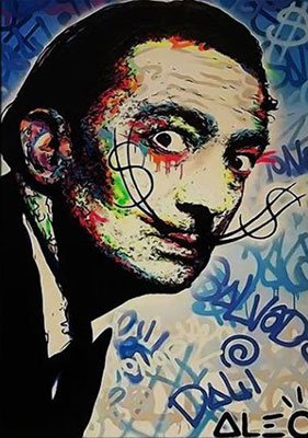 Alec Monopoly Dali oil painting reproduction