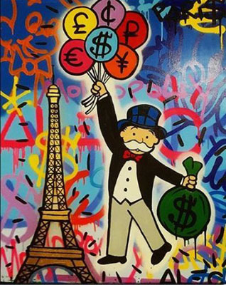 Alec Monopoly Paris oil painting reproduction