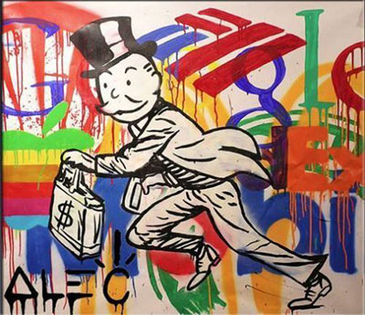 Alec Monopoly Running oil painting reproduction