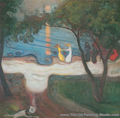Edvard Munch The Dance on the Shore oil painting reproduction