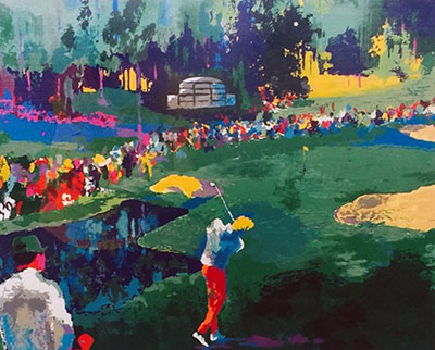 Leroy Neiman Big Time Golf oil painting reproduction