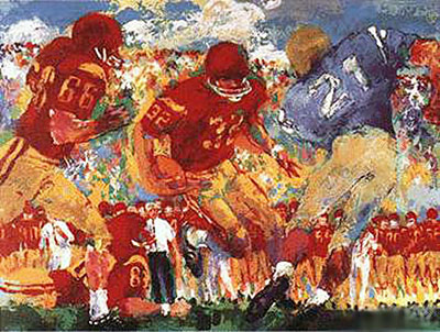 Leroy Neiman Crosstown Rivalry oil painting reproduction