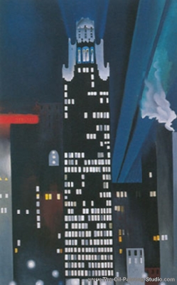 Georgia OKeeffe The Radiator Building-Night New York oil painting reproduction