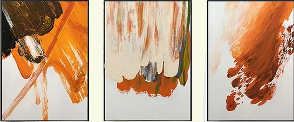 Group-Painting-Sets Abstract 3 Panel painting for sale PAA0003