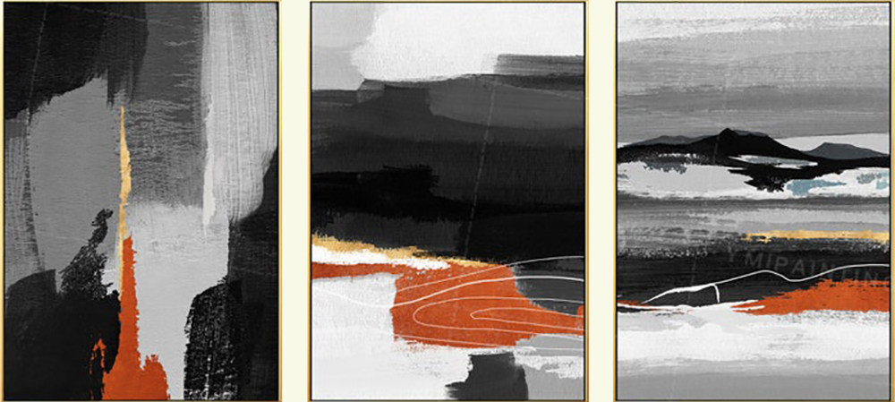 Group-Painting-Sets Abstract 3 Panel painting for sale PAA0006