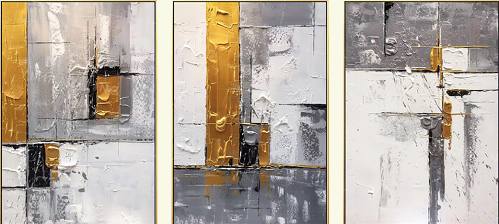 Group-Painting-Sets Abstract 3 Panel painting for sale PAA0009