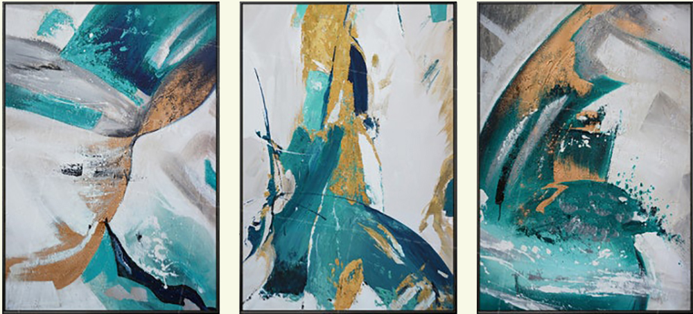 Group-Painting-Sets Abstract 3 Panel painting for sale PAA0011