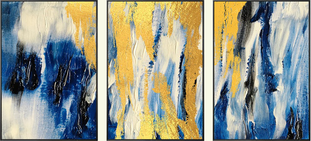 Group-Painting-Sets Abstract 3 Panel painting for sale PAA0014