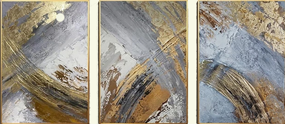 Group-Painting-Sets Abstract 3 Panel painting for sale PAA0015