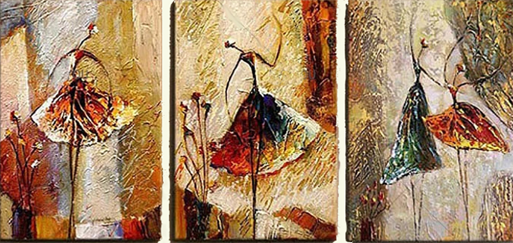 Group-Painting-Sets Dancing 3 Panel painting for sale PAD0008