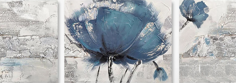 Group-Painting-Sets Flowers 3 Panel painting for sale PAF0002