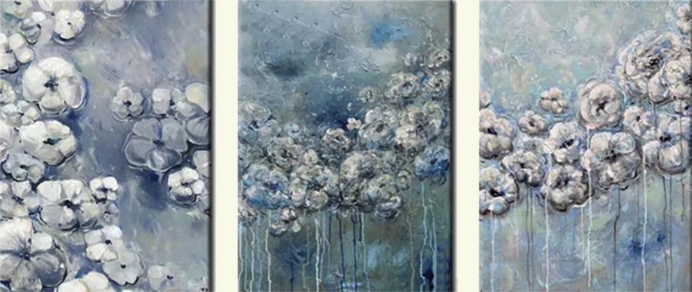 Group-Painting-Sets Flowers 3 Panel painting for sale PAF0003