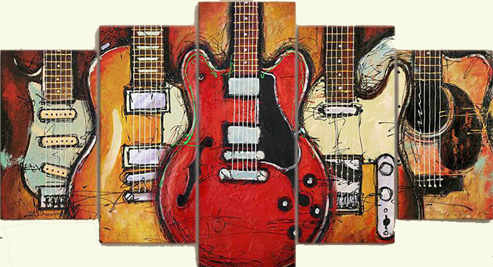 Group-Painting-Sets Music 5 Panel painting for sale PAM0004