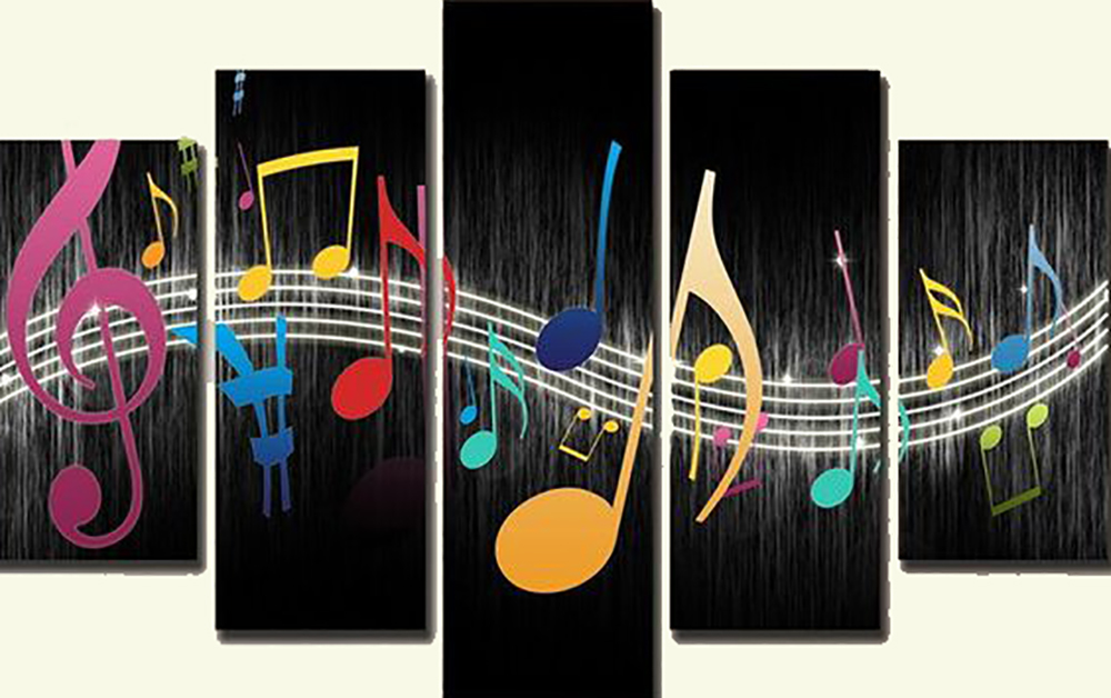 Group-Painting-Sets Music 5 Panel painting for sale PAM0017