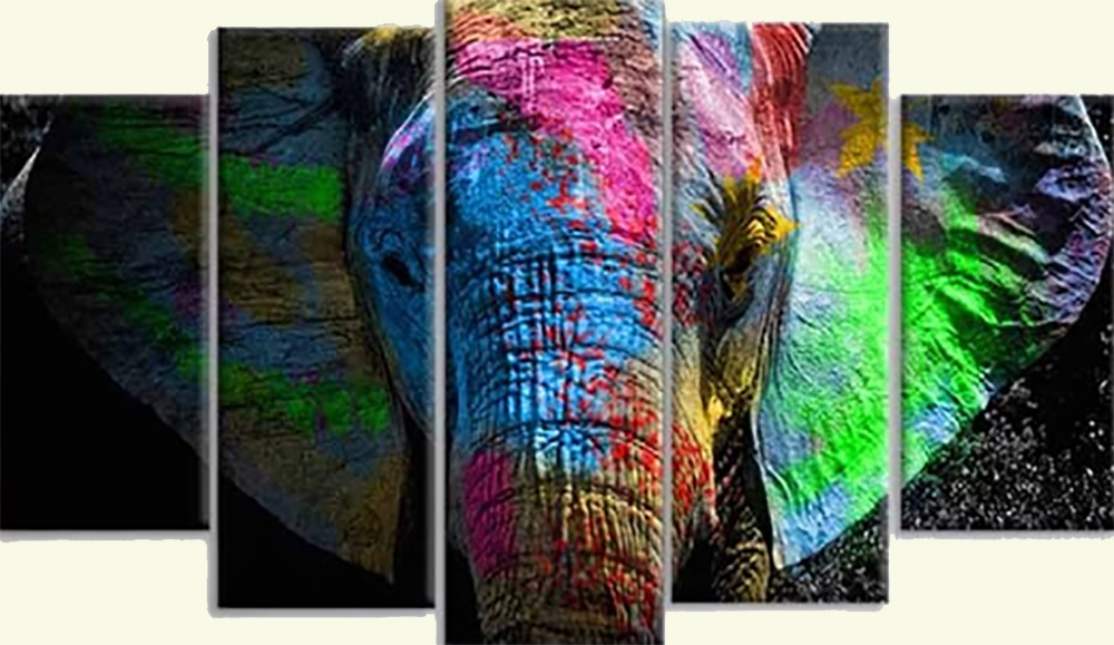 Group-Painting-Sets Animals 5 Panel painting for sale PAP0001