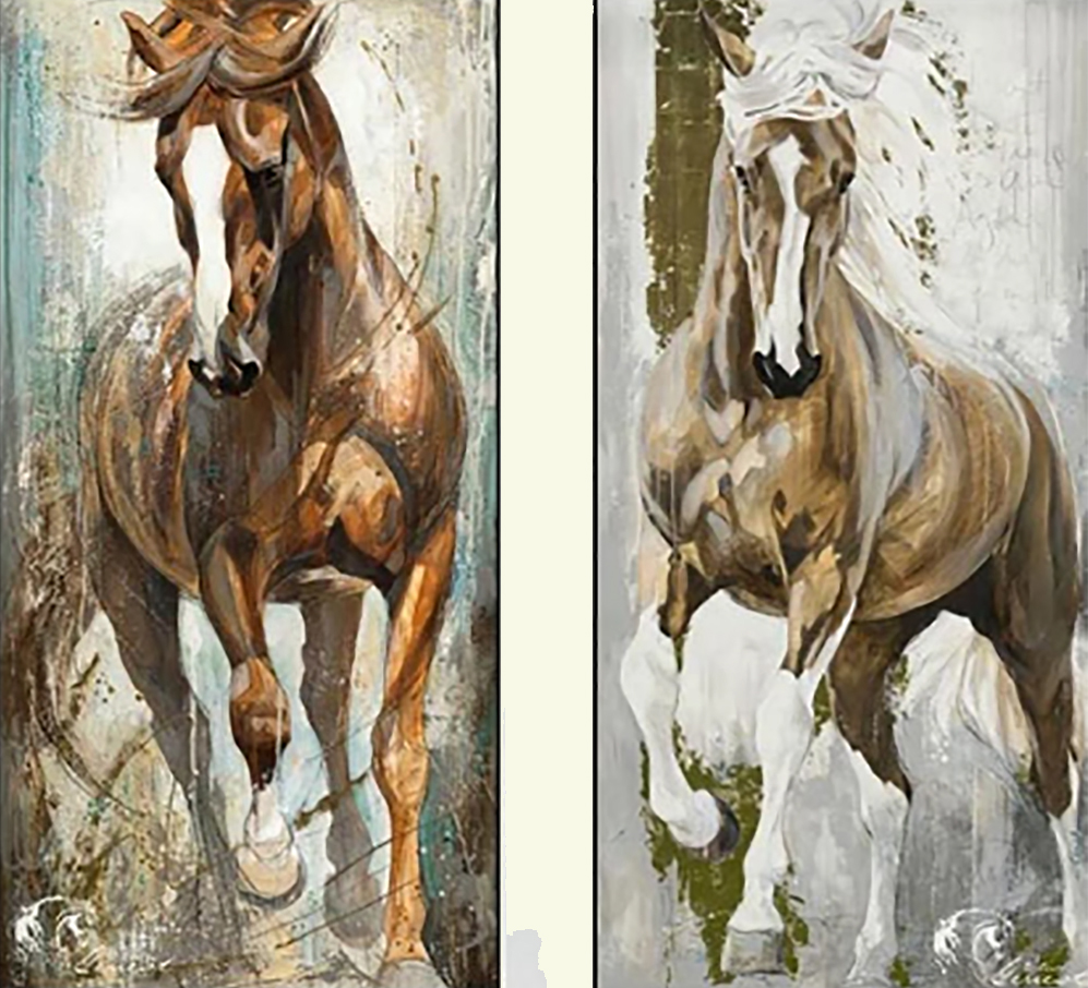 Group-Painting-Sets Animals 2 Panel painting for sale PAP0007