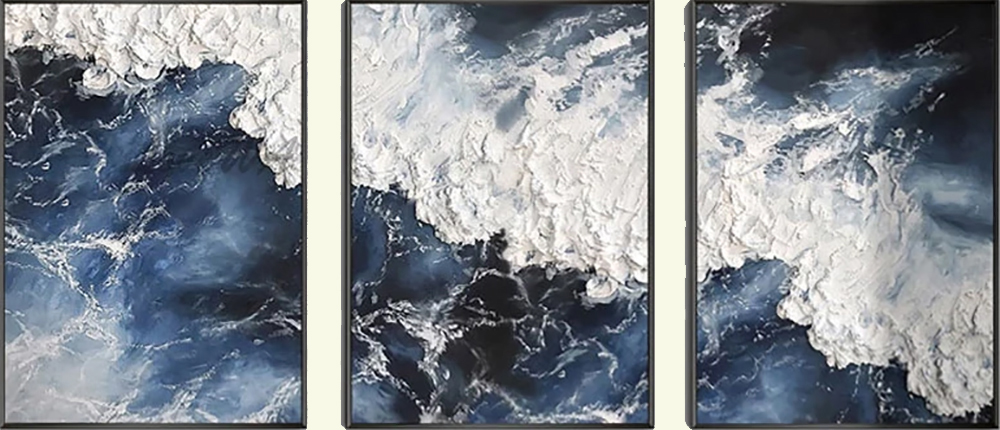 Group-Painting-Sets Seascape 3 Panel painting for sale PAS0004