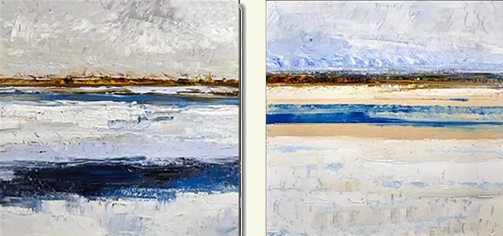Group-Painting-Sets Seascape 2 Panel painting for sale PAS0005