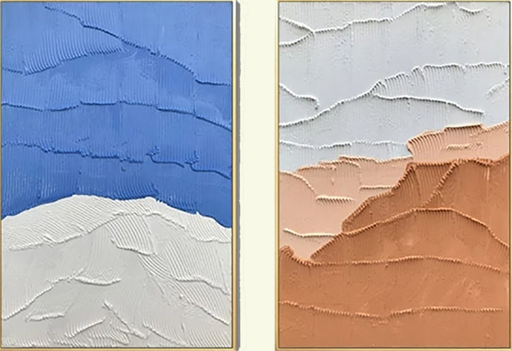 Group-Painting-Sets Seascape 2 Panel painting for sale PAS0009
