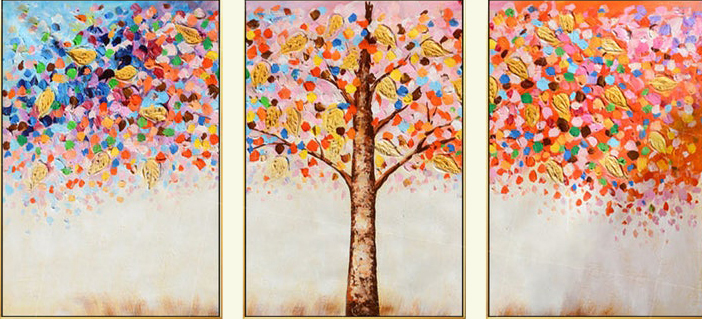 Group-Painting-Sets Forests 3 Panel painting for sale PAT0007