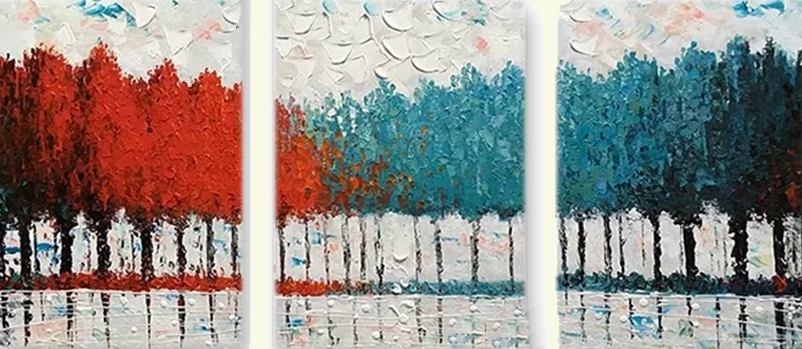 Group-Painting-Sets Forests 3 Panel painting for sale PAT0009