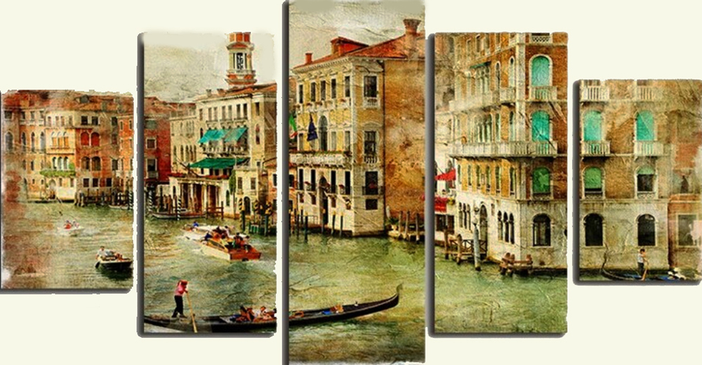 Group-Painting-Sets Places Venice 5 Panel painting for sale PAX0006