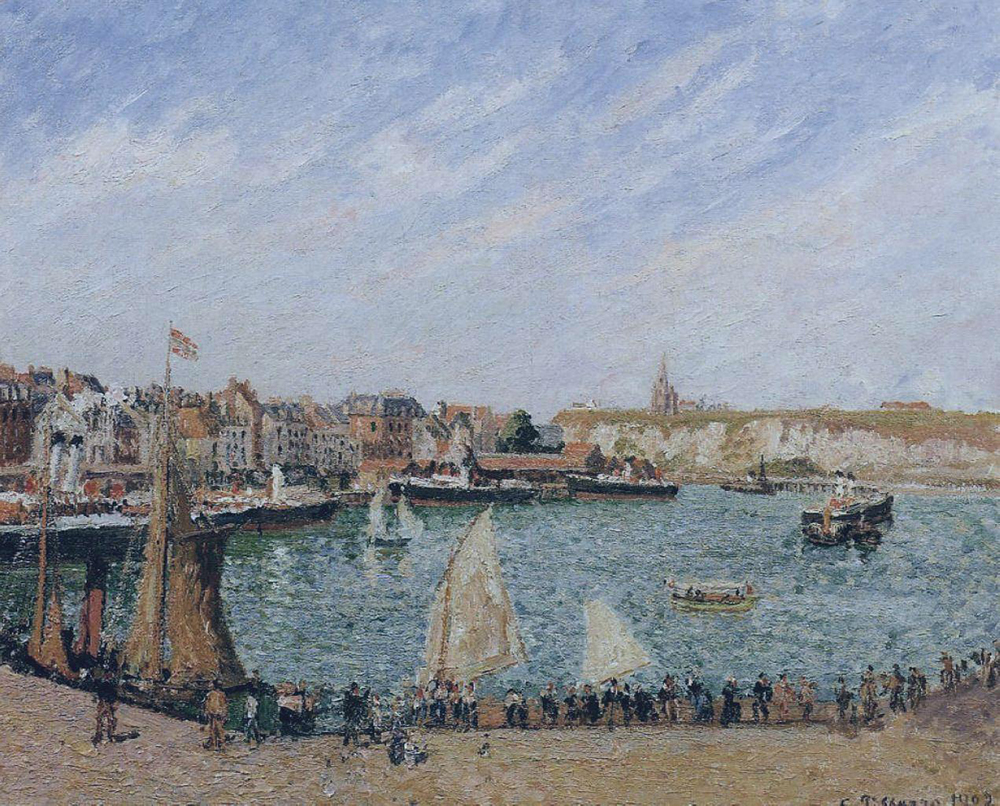 Camille Pissarro Afternoon, Sun, the Inner Harbor, Dieppe, 1902 oil painting reproduction