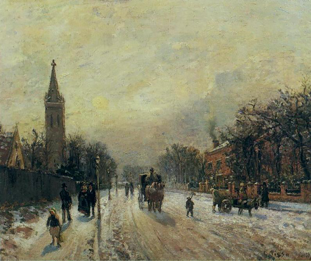 Camille Pissarro All Saints' Church, Upper Norwood, 1871 oil painting reproduction