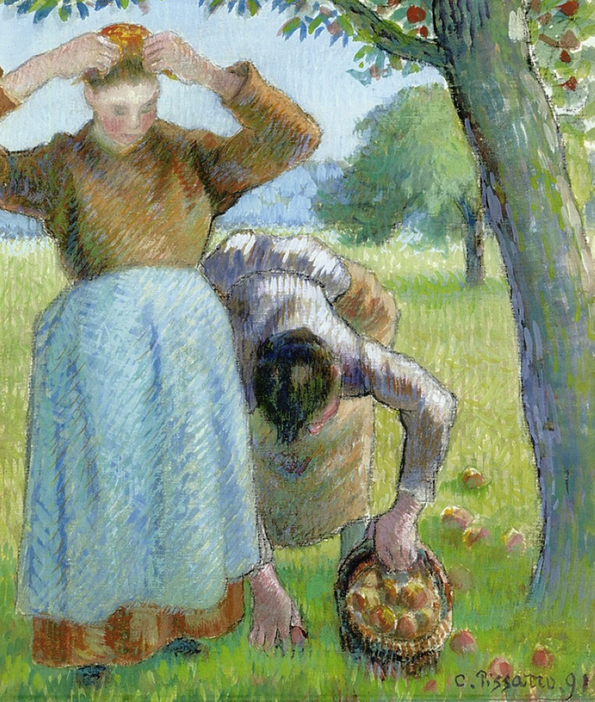 Camille Pissarro Apple Gatherers, 1891 oil painting reproduction