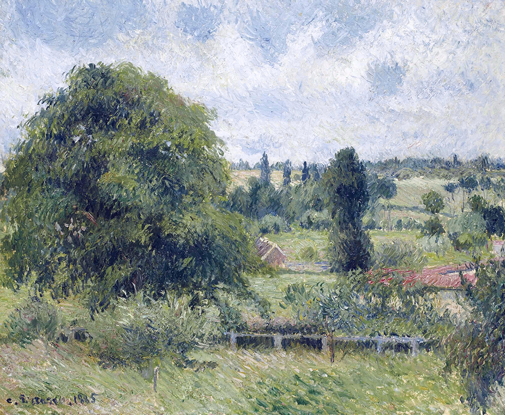 Camille Pissarro Big Nut-Tree on the Meadow, Eragny, 1885 oil painting reproduction