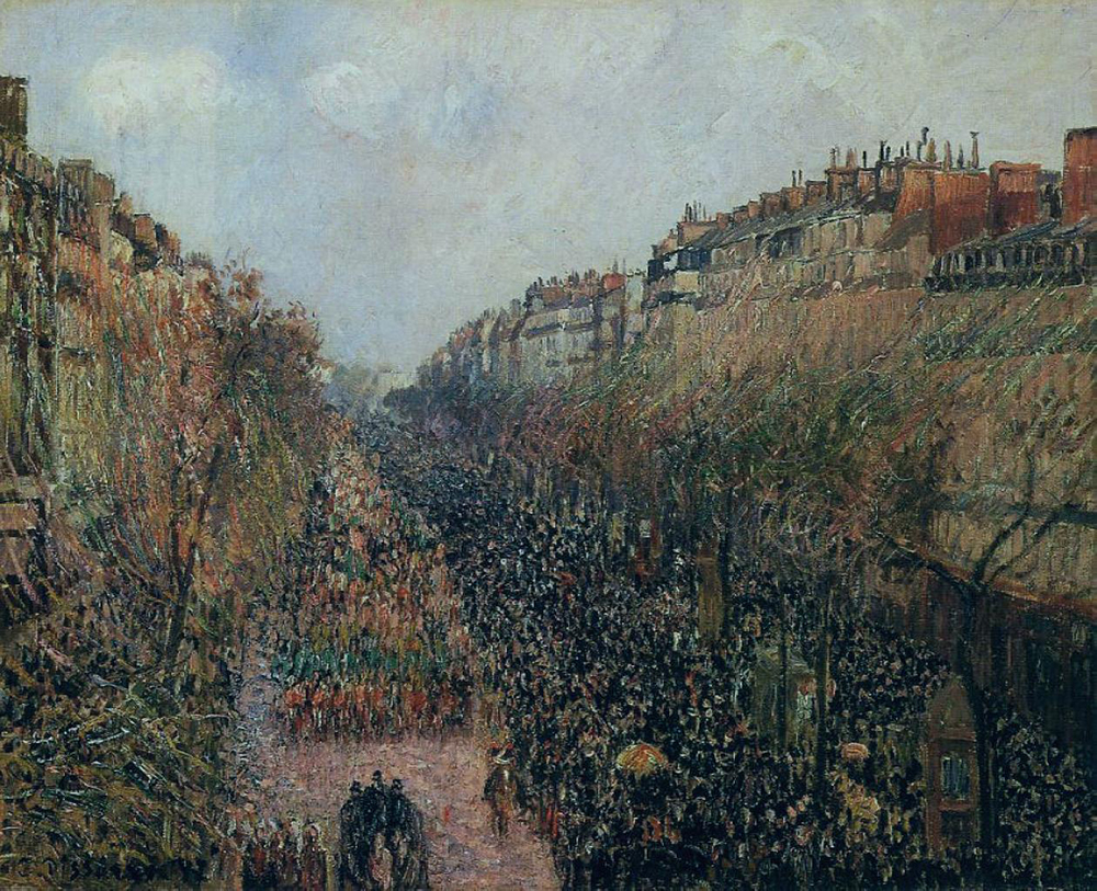 Camille Pissarro Boulevard Montmartre - Mardi-Gras, 1897 oil painting reproduction