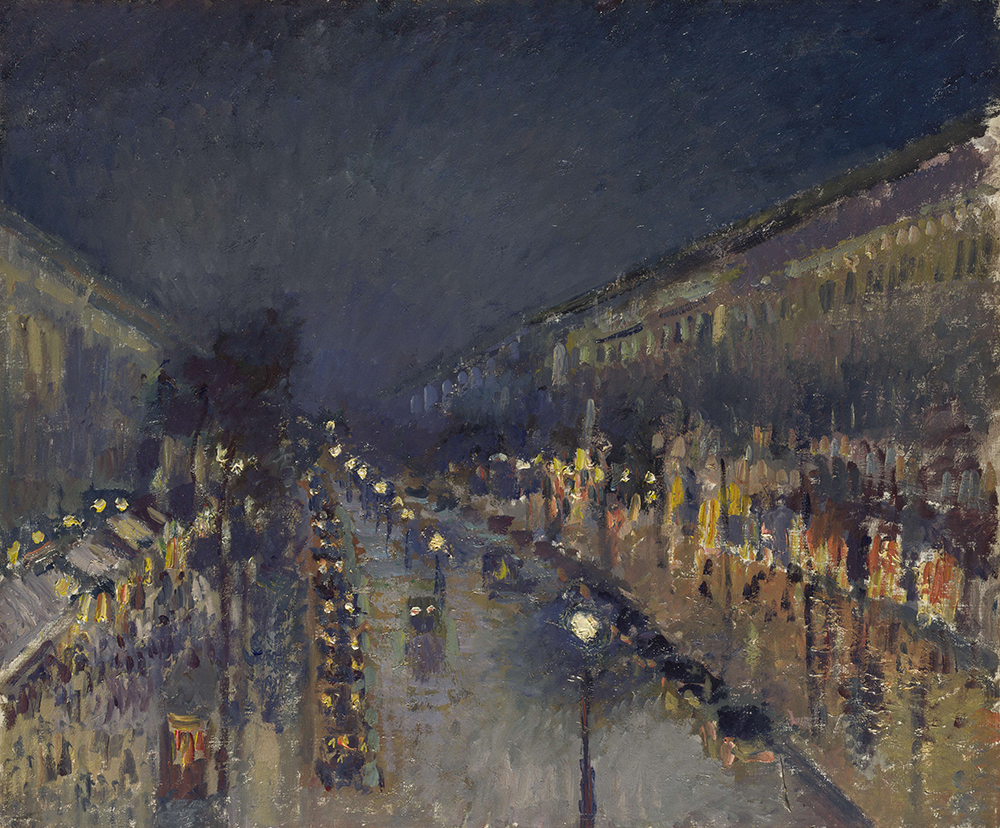 Camille Pissarro Boulevard Montmartre - Night Effect, 1897 oil painting reproduction