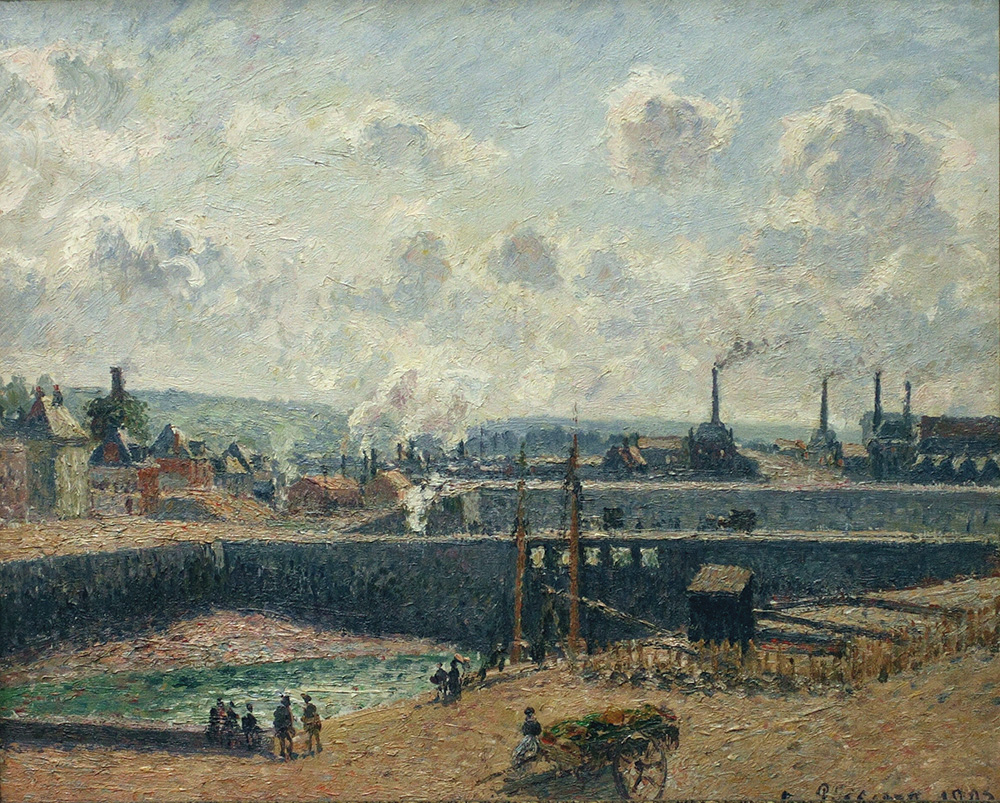 Camille Pissarro Dieppe, Bassin Duquesne, Sun, Morning, 1902 oil painting reproduction