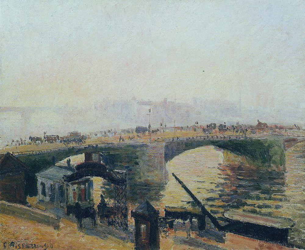 Camille Pissarro Fog, Morning, Rouen, 1896 oil painting reproduction