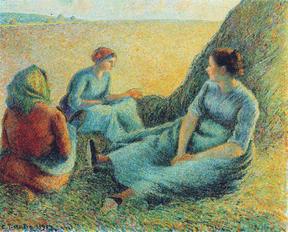 Camille Pissarro Haymakers Resting, 1891 oil painting reproduction