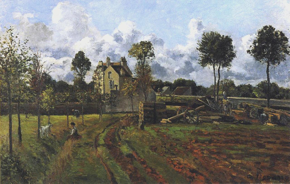 Camille Pissarro Landscape at Pontoise, 1873 oil painting reproduction