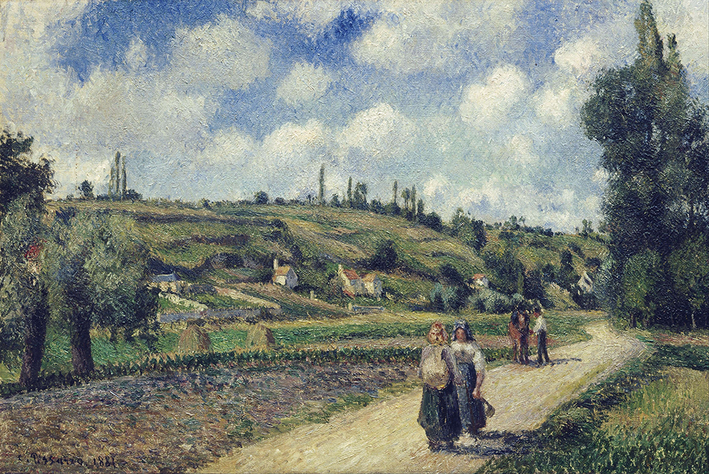 Camille Pissarro Landscape near Pontoise, the Auvers Road, 1881 oil painting reproduction